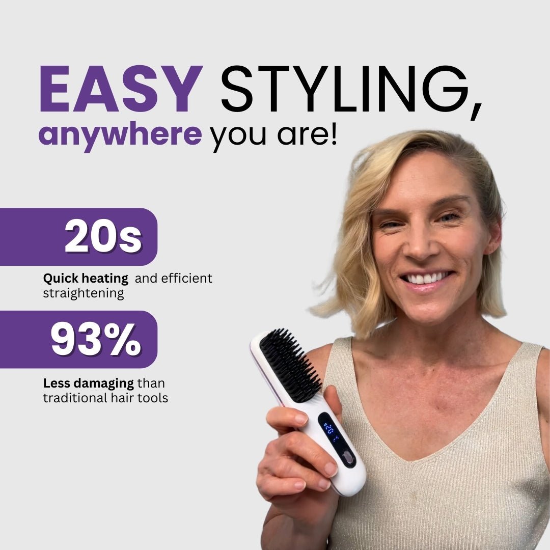 [NEW] Numoya Portable Straightener Brush - GoBrush PRO - NUMOYA
