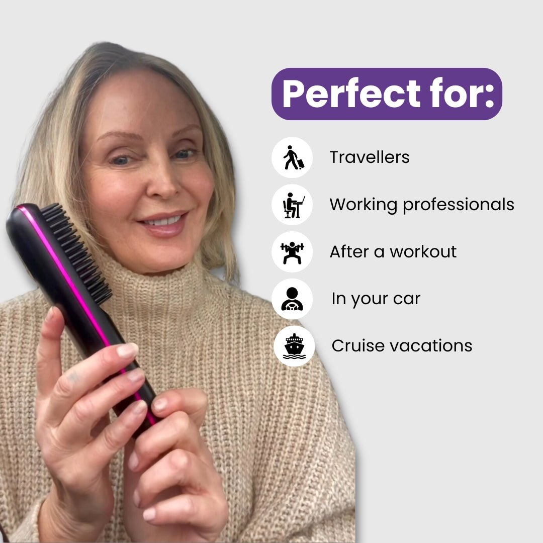 [NEW] Numoya Portable Straightener Brush - GoBrush PRO - NUMOYA