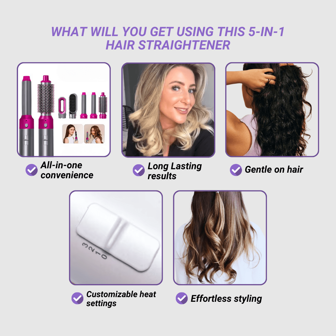 Numoya 5-in-1 Styler: Your Ultimate Hair Styling Solution - NUMOYA