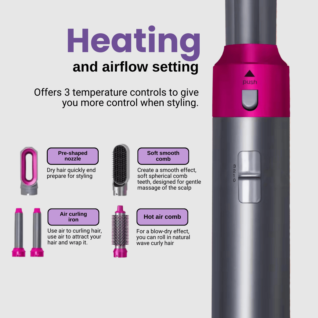 Numoya 5-in-1 Styler: Your Ultimate Hair Styling Solution - NUMOYA