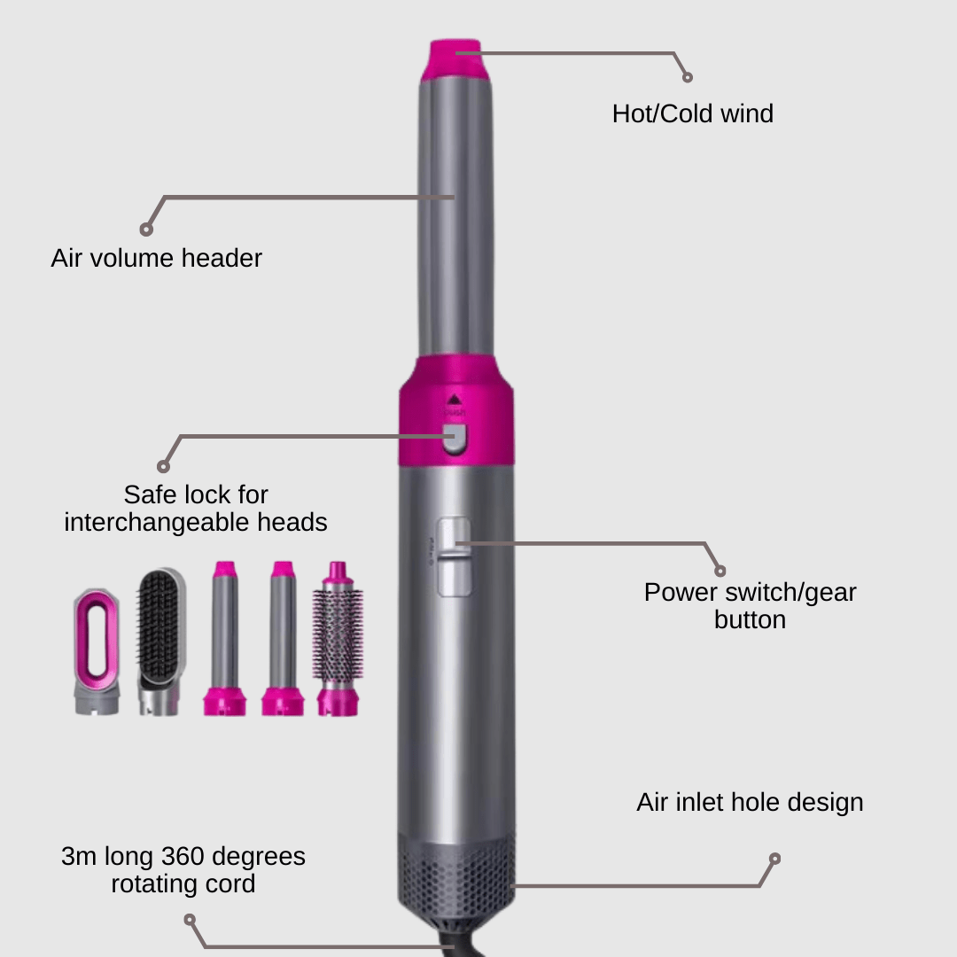 Numoya 5-in-1 Styler: Your Ultimate Hair Styling Solution - NUMOYA